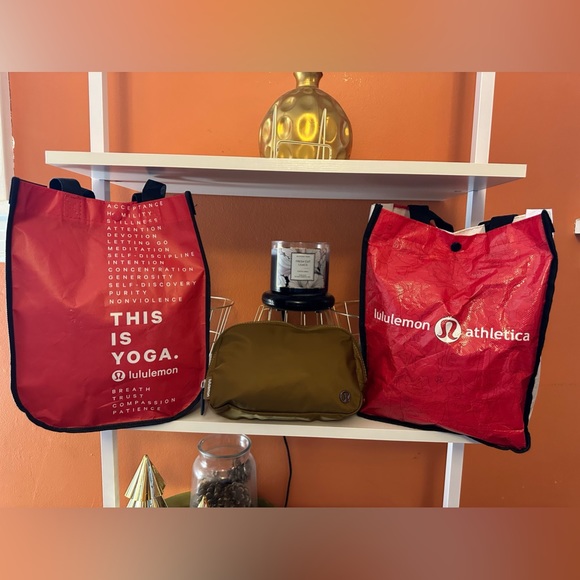 lululemon athletica Handbags - LULULEMON Bundle (Belt Bag and 2 Recyclable Bags) (NWT)